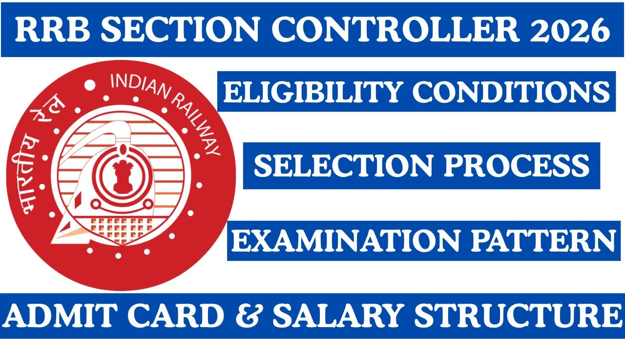 RRB Section Controller Admit Card 2026 > CBT Pattern, Exam City Information and Selection Flow
