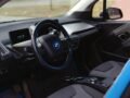 Detailed view of BMW i3 interior showcasing luxury features in a sleek design.